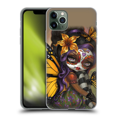 Strangeling Fairy Art Day of Dead Butterfly Soft Gel Case for Apple iPhone 11 Pro Max