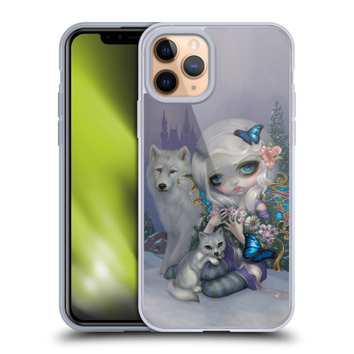 Strangeling Fairy Art Winter with Wolf Soft Gel Case for Apple iPhone 11 Pro