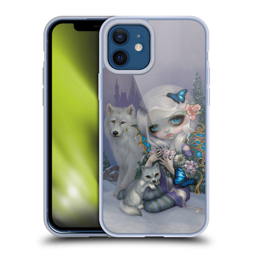 Strangeling Fairy Art Winter with Wolf Soft Gel Case for Apple iPhone 12 / iPhone 12 Pro