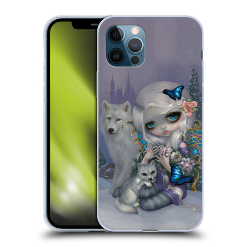Strangeling Fairy Art Winter with Wolf Soft Gel Case for Apple iPhone 12 / iPhone 12 Pro