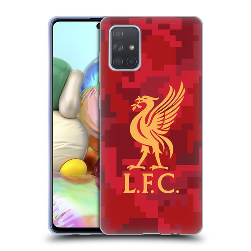 Liverpool Football Club Digital Camouflage Home Red Soft Gel Case for Samsung Galaxy A71 (2019)