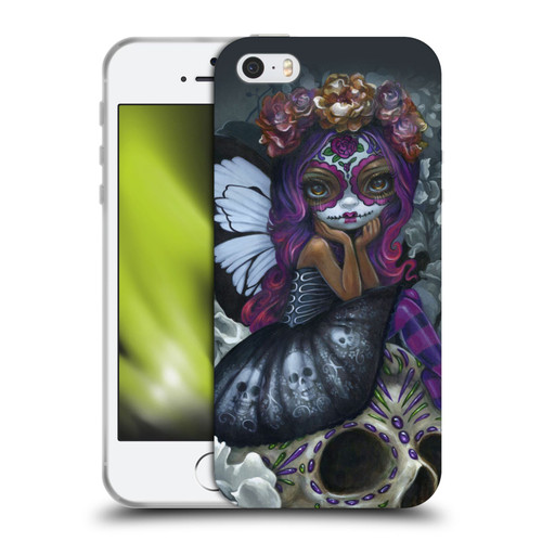 Strangeling Fairy Art Day of Dead Skull Soft Gel Case for Apple iPhone 5 / 5s / iPhone SE 2016