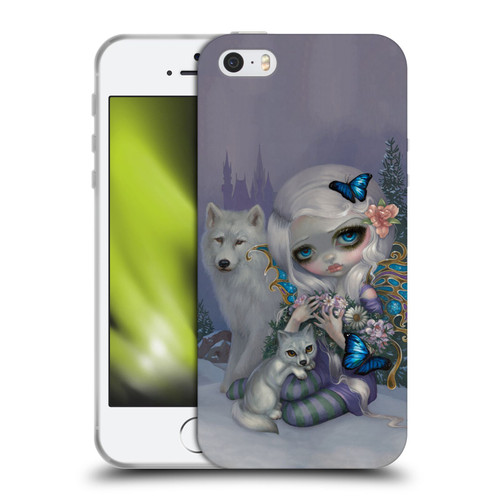 Strangeling Fairy Art Winter with Wolf Soft Gel Case for Apple iPhone 5 / 5s / iPhone SE 2016