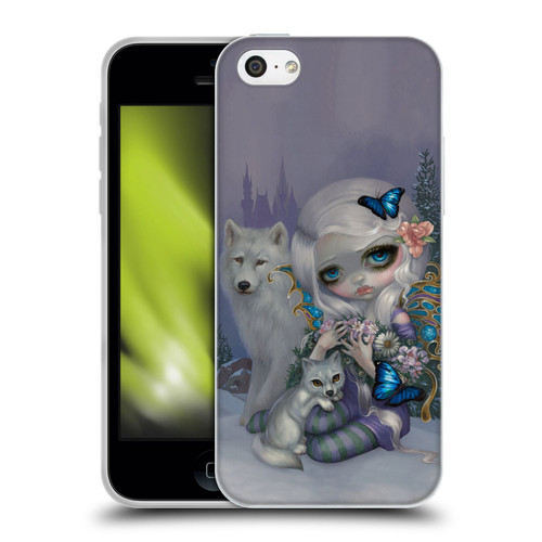 Strangeling Fairy Art Winter with Wolf Soft Gel Case for Apple iPhone 5c