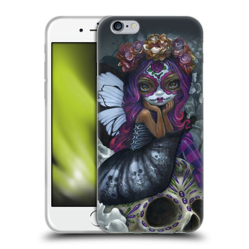 Strangeling Fairy Art Day of Dead Skull Soft Gel Case for Apple iPhone 6 / iPhone 6s