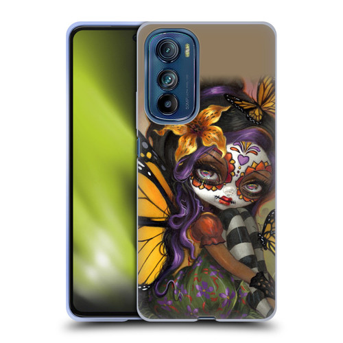 Strangeling Fairy Art Day of Dead Butterfly Soft Gel Case for Motorola Edge 30