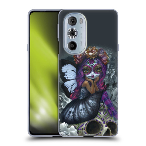 Strangeling Fairy Art Day of Dead Skull Soft Gel Case for Motorola Edge X30