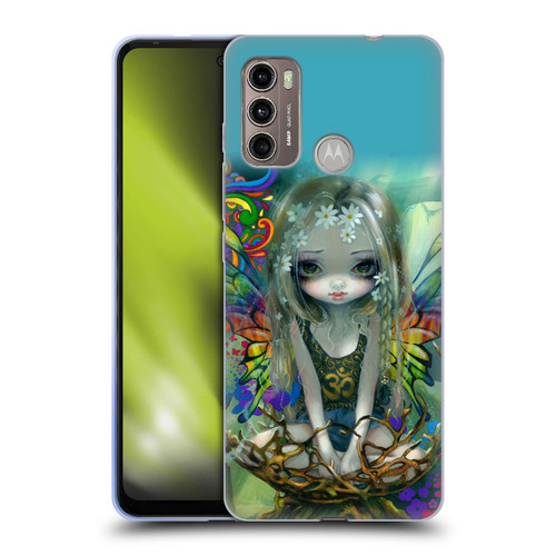 Strangeling Fairy Art Rainbow Winged Soft Gel Case for Motorola Moto G60 / Moto G40 Fusion