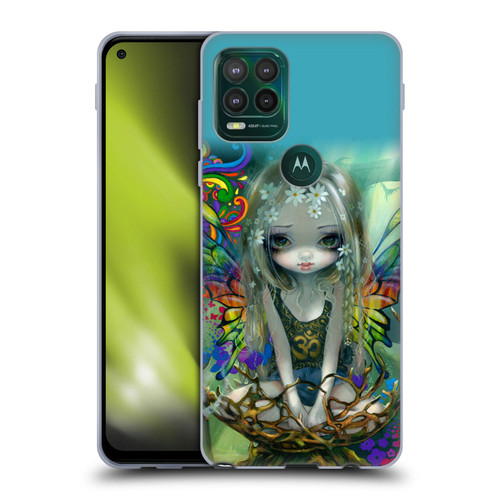 Strangeling Fairy Art Rainbow Winged Soft Gel Case for Motorola Moto G Stylus 5G 2021