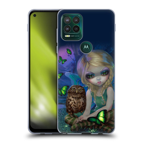 Strangeling Fairy Art Summer with Owl Soft Gel Case for Motorola Moto G Stylus 5G 2021