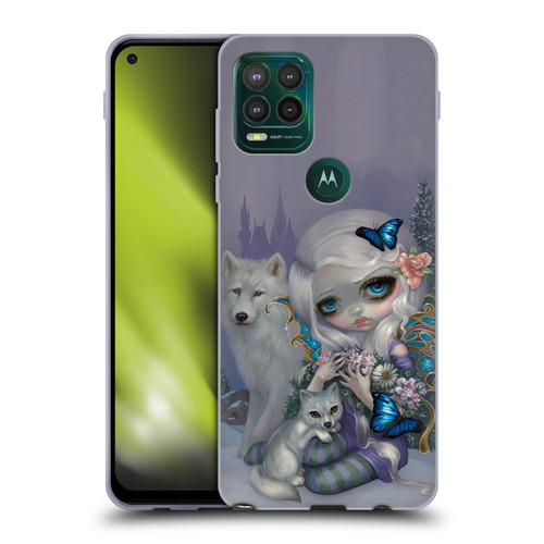 Strangeling Fairy Art Winter with Wolf Soft Gel Case for Motorola Moto G Stylus 5G 2021