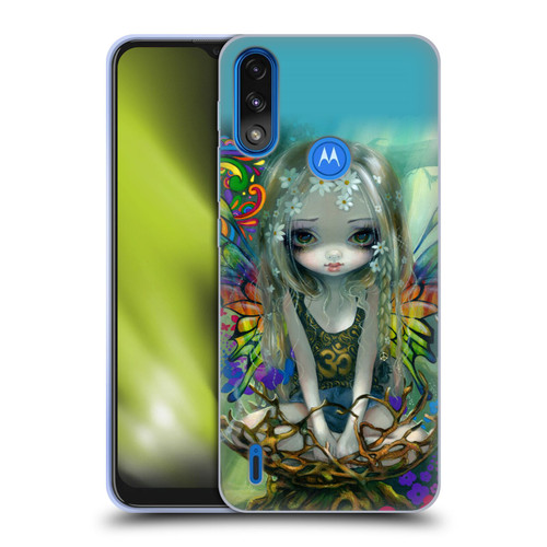 Strangeling Fairy Art Rainbow Winged Soft Gel Case for Motorola Moto E7 Power / Moto E7i Power