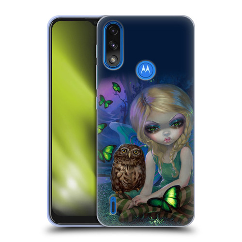 Strangeling Fairy Art Summer with Owl Soft Gel Case for Motorola Moto E7 Power / Moto E7i Power