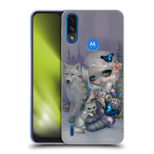Strangeling Fairy Art Winter with Wolf Soft Gel Case for Motorola Moto E7 Power / Moto E7i Power