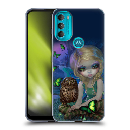 Strangeling Fairy Art Summer with Owl Soft Gel Case for Motorola Moto G71 5G