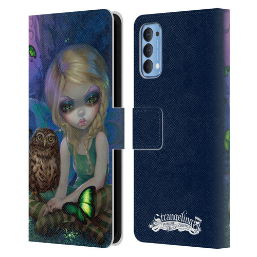 Strangeling Fairy Art Summer with Owl Leather Book Wallet Case Cover For OPPO Reno 4 5G