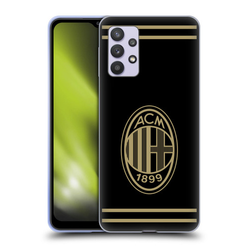 AC Milan Crest Black And Gold Soft Gel Case for Samsung Galaxy A32 5G / M32 5G (2021)