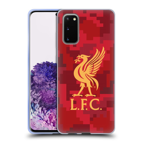 Liverpool Football Club Digital Camouflage Home Red Soft Gel Case for Samsung Galaxy S20 / S20 5G