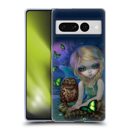 Strangeling Fairy Art Summer with Owl Soft Gel Case for Google Pixel 7 Pro