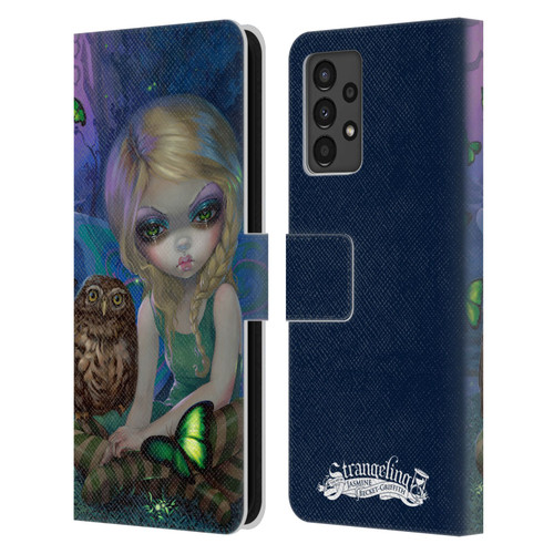 Strangeling Fairy Art Summer with Owl Leather Book Wallet Case Cover For Samsung Galaxy A13 (2022)