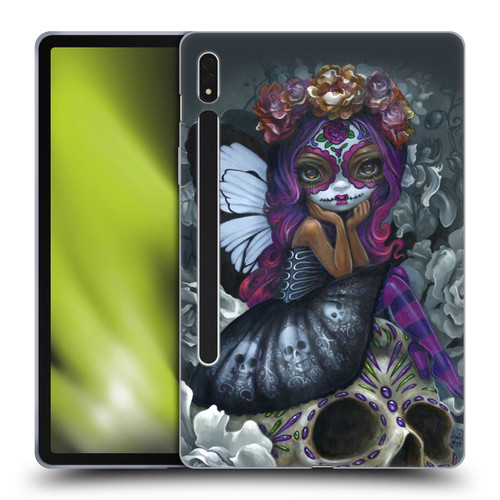 Strangeling Fairy Art Day of Dead Skull Soft Gel Case for Samsung Galaxy Tab S8
