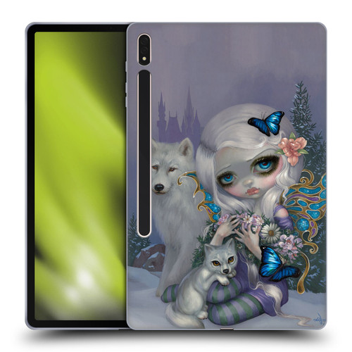 Strangeling Fairy Art Winter with Wolf Soft Gel Case for Samsung Galaxy Tab S8 Plus