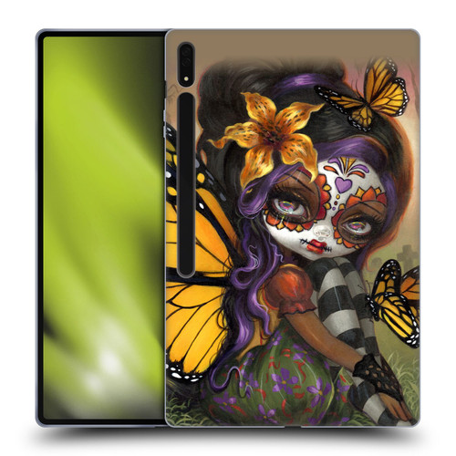 Strangeling Fairy Art Day of Dead Butterfly Soft Gel Case for Samsung Galaxy Tab S8 Ultra