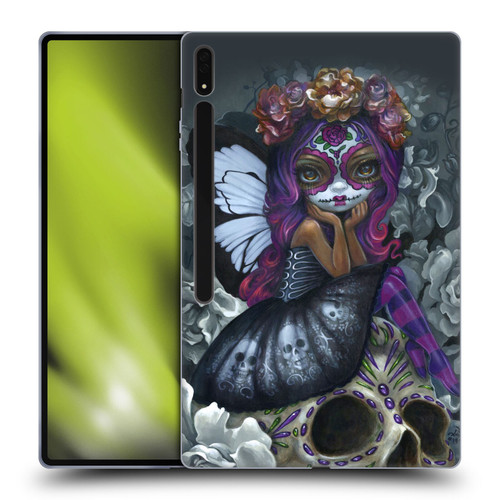 Strangeling Fairy Art Day of Dead Skull Soft Gel Case for Samsung Galaxy Tab S8 Ultra