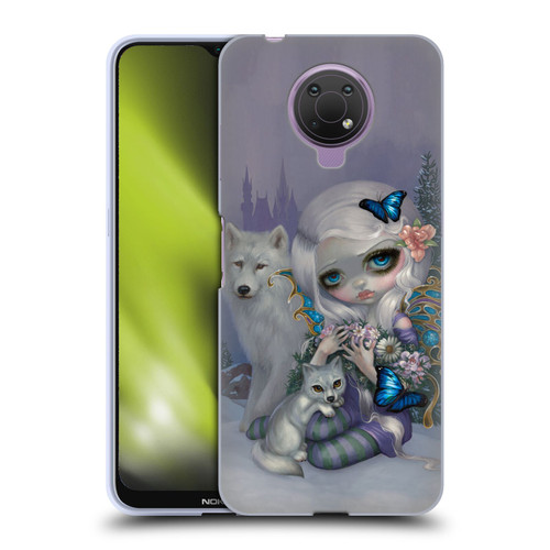 Strangeling Fairy Art Winter with Wolf Soft Gel Case for Nokia G10