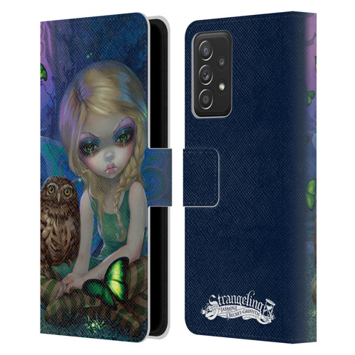 Strangeling Fairy Art Summer with Owl Leather Book Wallet Case Cover For Samsung Galaxy A53 5G (2022)