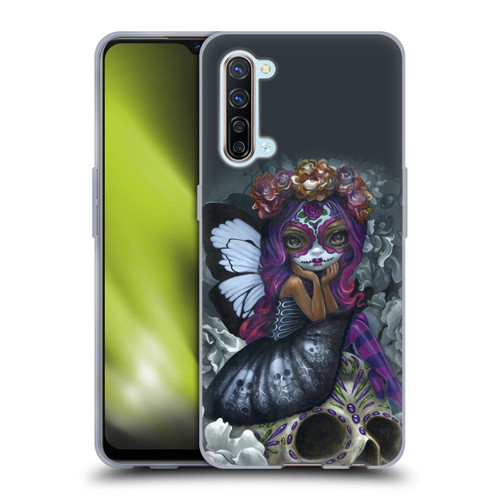 Strangeling Fairy Art Day of Dead Skull Soft Gel Case for OPPO Find X2 Lite 5G