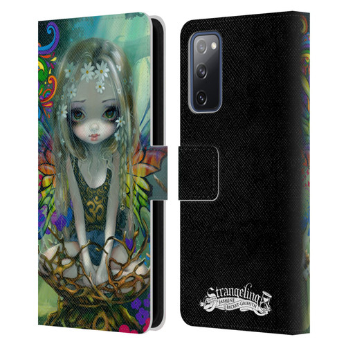 Strangeling Fairy Art Rainbow Winged Leather Book Wallet Case Cover For Samsung Galaxy S20 FE / 5G