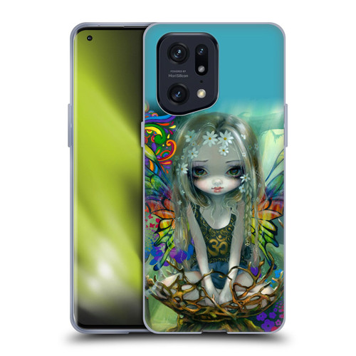 Strangeling Fairy Art Rainbow Winged Soft Gel Case for OPPO Find X5 Pro