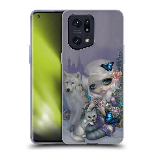 Strangeling Fairy Art Winter with Wolf Soft Gel Case for OPPO Find X5 Pro