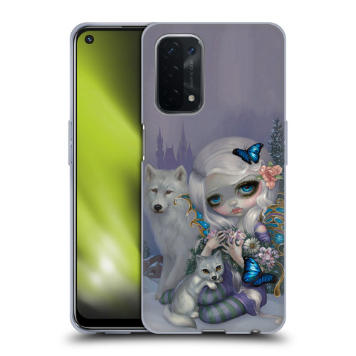 Strangeling Fairy Art Winter with Wolf Soft Gel Case for OPPO A54 5G