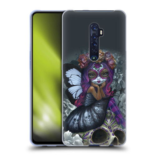 Strangeling Fairy Art Day of Dead Skull Soft Gel Case for OPPO Reno 2