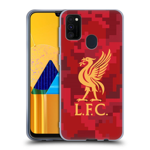 Liverpool Football Club Digital Camouflage Home Red Soft Gel Case for Samsung Galaxy M30s (2019)/M21 (2020)