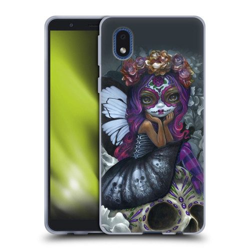 Strangeling Fairy Art Day of Dead Skull Soft Gel Case for Samsung Galaxy A01 Core (2020)