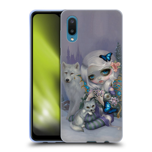 Strangeling Fairy Art Winter with Wolf Soft Gel Case for Samsung Galaxy A02/M02 (2021)