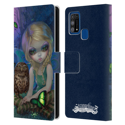 Strangeling Fairy Art Summer with Owl Leather Book Wallet Case Cover For Samsung Galaxy M31 (2020)
