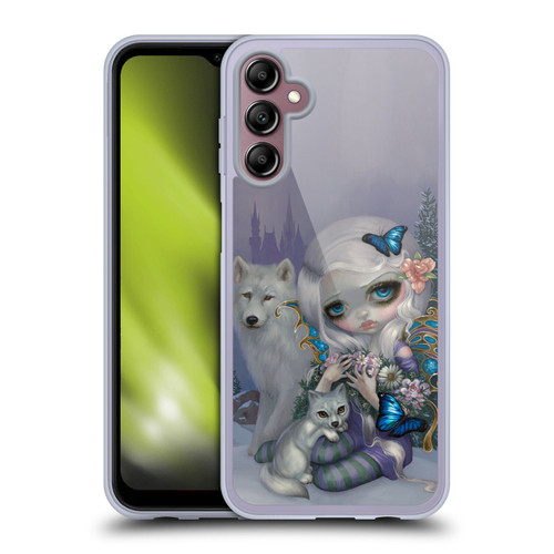 Strangeling Fairy Art Winter with Wolf Soft Gel Case for Samsung Galaxy A14 5G