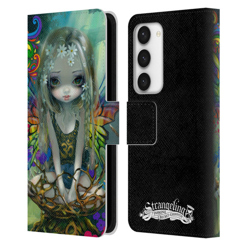 Strangeling Fairy Art Rainbow Winged Leather Book Wallet Case Cover For Samsung Galaxy S23 5G