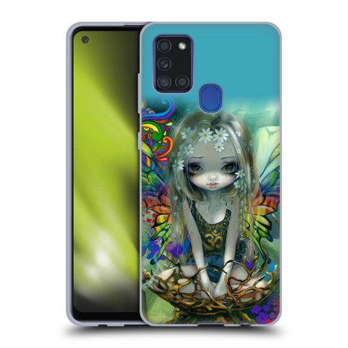 Strangeling Fairy Art Rainbow Winged Soft Gel Case for Samsung Galaxy A21s (2020)
