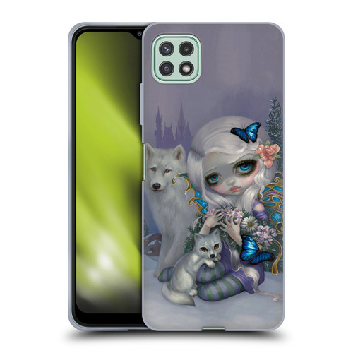 Strangeling Fairy Art Winter with Wolf Soft Gel Case for Samsung Galaxy A22 5G / F42 5G (2021)