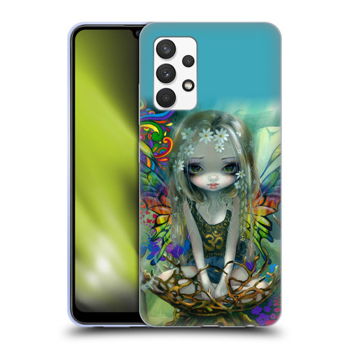 Strangeling Fairy Art Rainbow Winged Soft Gel Case for Samsung Galaxy A32 (2021)