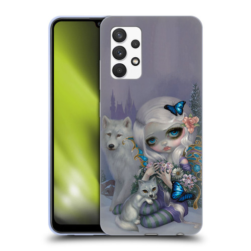Strangeling Fairy Art Winter with Wolf Soft Gel Case for Samsung Galaxy A32 (2021)