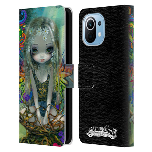 Strangeling Fairy Art Rainbow Winged Leather Book Wallet Case Cover For Xiaomi Mi 11