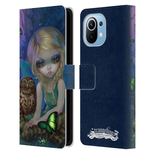 Strangeling Fairy Art Summer with Owl Leather Book Wallet Case Cover For Xiaomi Mi 11