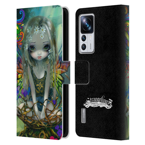 Strangeling Fairy Art Rainbow Winged Leather Book Wallet Case Cover For Xiaomi 12T Pro