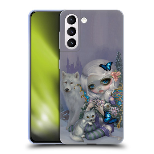 Strangeling Fairy Art Winter with Wolf Soft Gel Case for Samsung Galaxy S21+ 5G